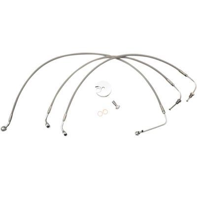 【SALE】LA Choppers ステンレス・ブレーキライン 18～20インチエイプハンドル用 FXLRS/FXFB