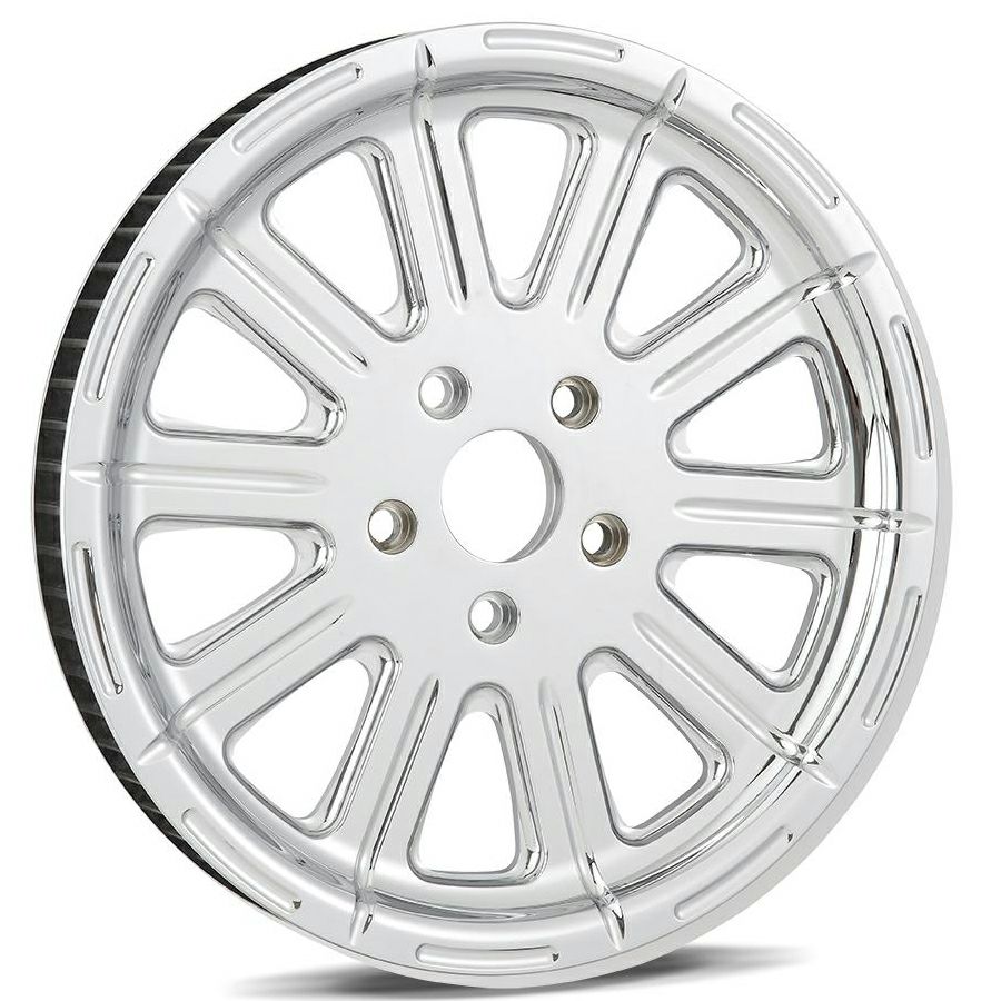 Arlen Ness 10ゲージ ドライブプーリー 70THx1-1/8インチ クローム-01