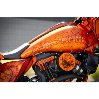 Dirty Bird ツーリングモデル用カッティングエッジ　ストレッチ・タンクカバー シートパン付 クロームキャップ付き