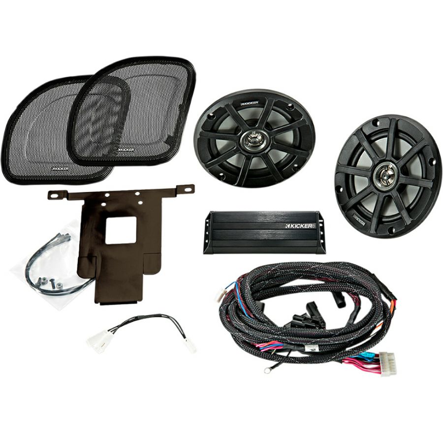 KICKER コアキシャルスピーカー/アンプキット ロードグライド用-01