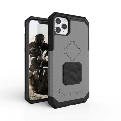 【セール】ROKFORM iPhone11-ProMax Rugged バイク用スマホホルダー ガンメタル