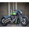 Ricks Motorcycles AK47デザイン・M8ソフテイル、スポーツスターS用ライダーフットペグ ブラック-05