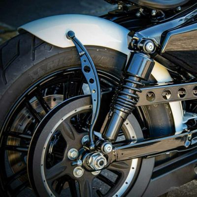 Ricks Motorcycles スポーツスター用 スウィングアームマウント・ボバーリアフェンダー 未塗装