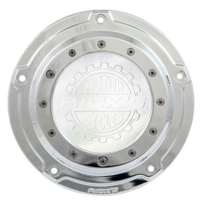 Ricks Motorcycles Porthole・ツーリング用ダービーカバー ロゴ入り ポリッシュ
