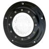 Ricks Motorcycles Porthole・ツーリング用ダービーカバー ロゴ入り グロスブラック-02