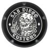 San Diego Customs SKIPPER・M8ソフテイル用ダービーカバー ステルスブラック-01