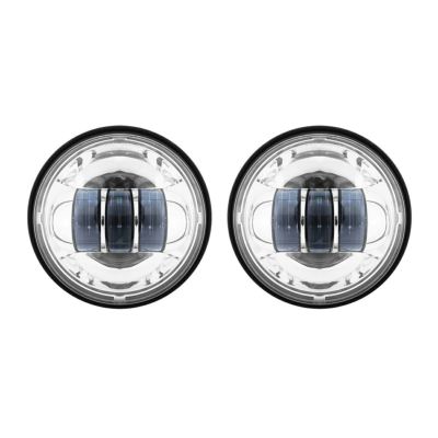 HogWorkz ハーレー用 4.5インチLED補助ランプ クローム