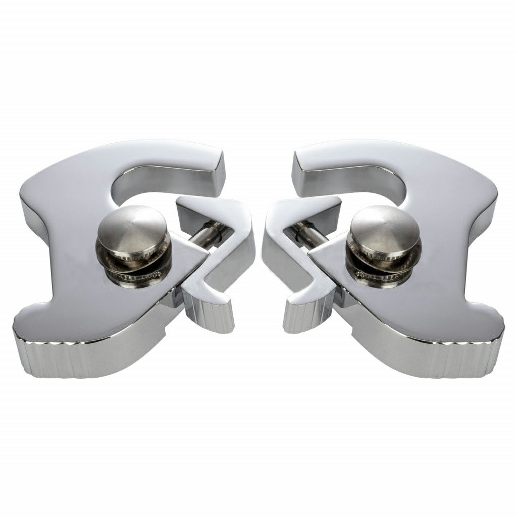 HOG WORKZ ハーレー用 クイックリリース・ラッチ/クランプキット クローム-01