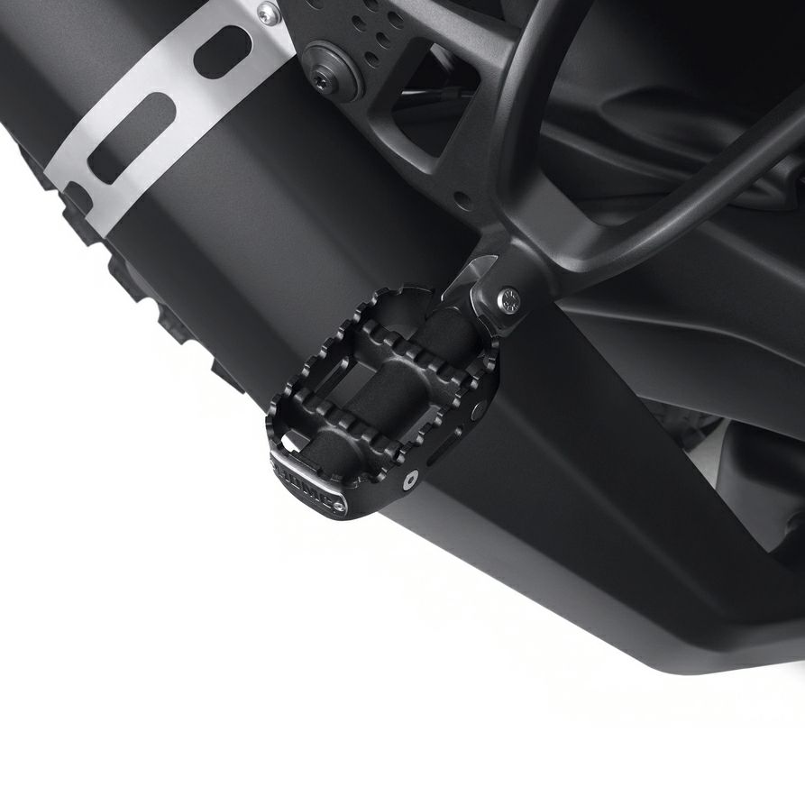 ハーレーPan America用 80グリッド・パッセンジャーフットペグ ブラック-01