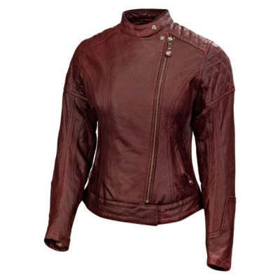 Roland Sands Design RIOT レディース・レザージャケット オックスブラッド