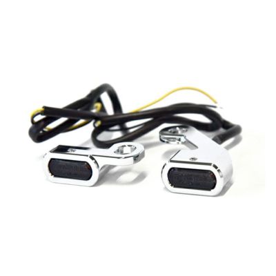 Fastline LED超小型ウインカー ケーブルクラッチ車ツーリングモデル用 クローム/スモーク