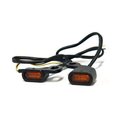 Fastline LED超小型ウインカー ダイナ用 ブラック/アンバー
