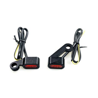 Fastline LED超小型ウインカー 2004～2013スポーツスター用 ブラック/アンバー