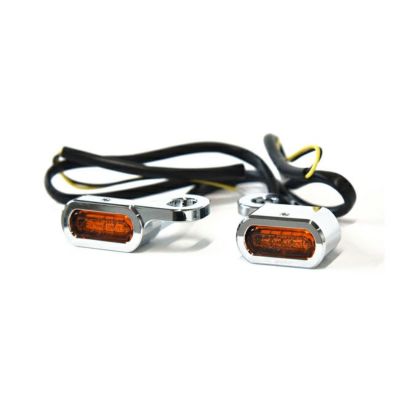 Fastline LED超小型ウインカー 2014～2021 スポーツスター用 クローム/アンバー