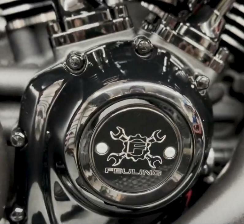 CIRO ダイアモンドカット ボルトキャップカバー クローム M8ソフテイル・ツーリング-03