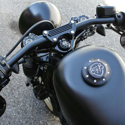 Cult Werk スポーツスター用ハンドルトップクランプ ブラック