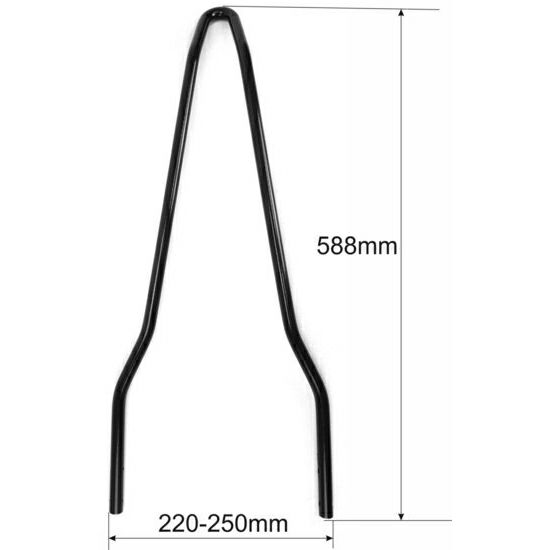 Westland Customs 汎用シーシーバー 220mm～250㎜幅 ブラック-03