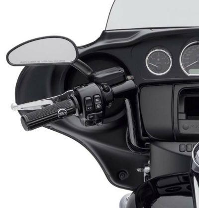 ハーレー純正★ヒューズド ハンドルバー ロー グロスブラック　 ハーレー、ツーリングモデル用