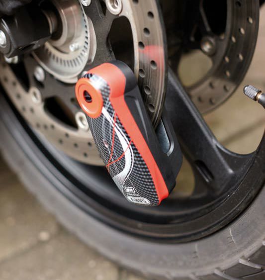 ABUS(アブス) 7000 RS1 アラーム付きディスクロック ピクセルレッド 