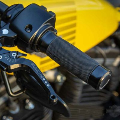Ricks Motorcycles Good Guys ハーレー グリップセット（ケーブルスロットル用）ブラック