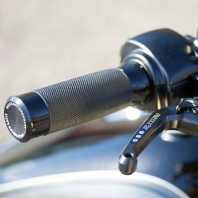 Ricks Motorcycles Good Guys ハーレー グリップセット（電子制御スロットル用）ブラック