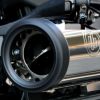 KessTech 音量可変スリップオンマフラー M8 Softail FXLRS マットブラック EURO4-05