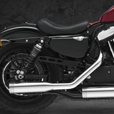 KessTech 音量可変スリップオンマフラー 2017～2020 スポーツスターXL1200CX クローム/ストレート EURO4