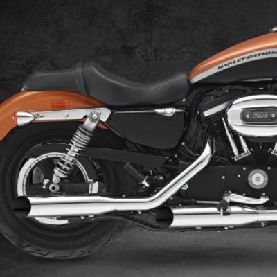 KessTech 音量可変スリップオンマフラー 2017～2021 スポーツスターXL1200X、XL1200C クローム EURO4