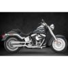 KessTech 音量可変スリップオンマフラー 2017 Softail FLSTF、FLSTFB、FLSTN、FLS クローム EURO4-02