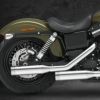 KessTech 音量可変スリップオンマフラー 2009～2013 DYNA FXD、FXDB、FXDC、FXDL クローム EURO3-01