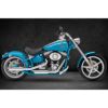 KessTech 音量可変スリップオンマフラー 2008～2011 Softail FXCW、FXCWC クローム EURO3-02