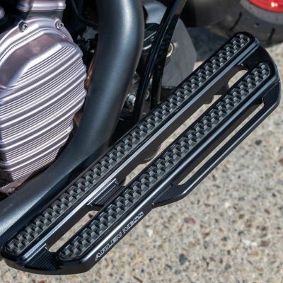 【SALE】Arlen Ness METHOD ハーレー M8ソフテイル用 フロアボード ブラック