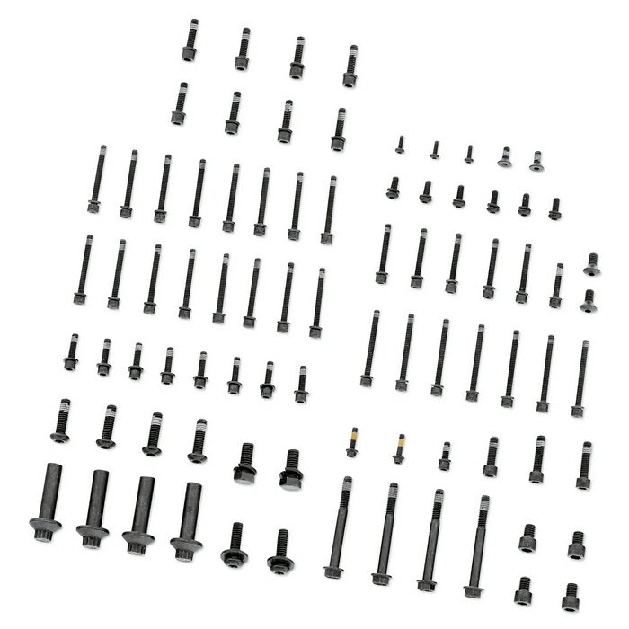 Sportster用 エンジンハードウェアフルキット グロスブラック-02
