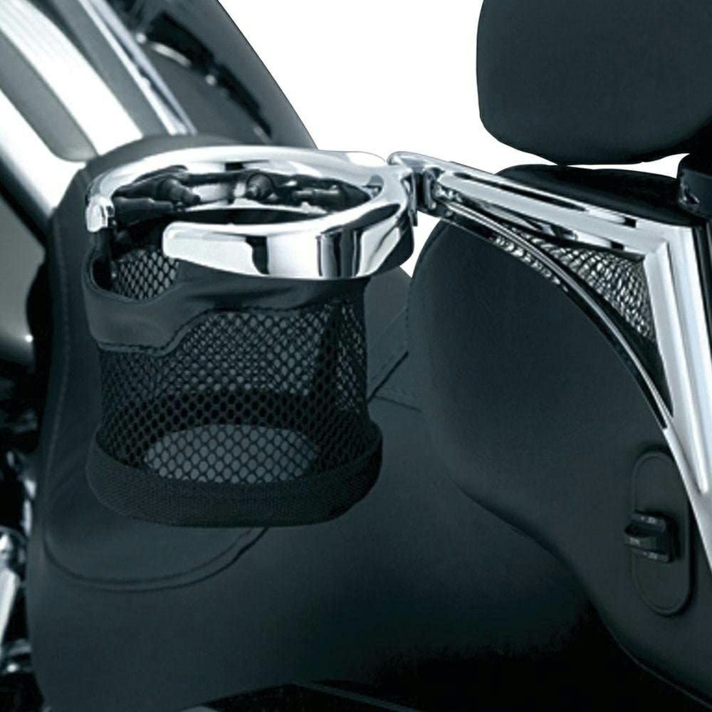Kuryakyn 1998～2013 FLHTCU、FLHTK、FLTRU パッセンジャードリンクホルダー 左用 クローム-01
