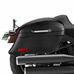 ローライダーS(FXLRS)用ハードサドルバッグ（レザーカバー） Stallion エクストララージ  Viking Bags