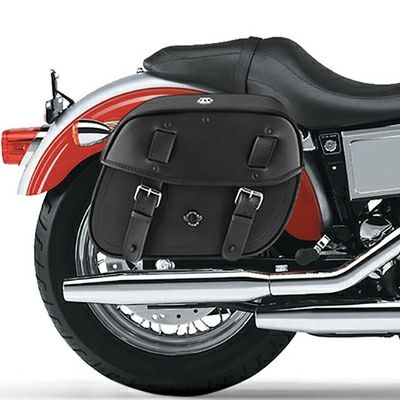 FXDL用レザーサドルバッグ Arch ラージ  Viking Bags