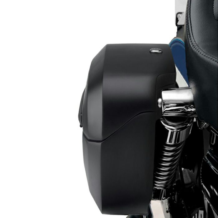 ハーレー・FXDB用 Lamellar ラージ ハードサドルバッグ マットブラック Viking Bags-06