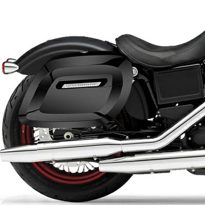 FXDB用ハードサドルバッグ Raven エクストララージ グロスブラック Viking Bags