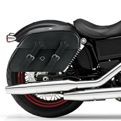 FXDB用レザーサドルバッグ Raven エクストララージ  Viking Bags