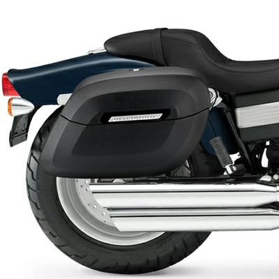 FXDF用ハードサドルバッグ（レザーカバー） Raven エクストララージ  Viking Bags