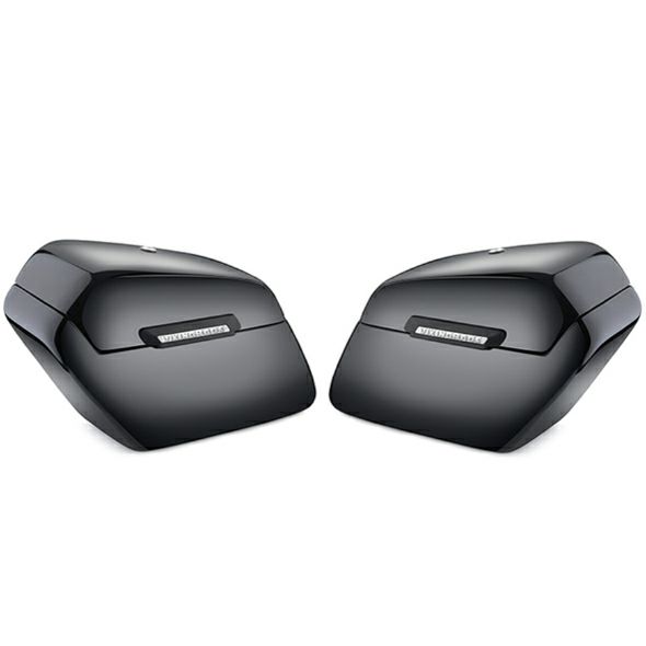 ハーレー・FLSTF、FLFB用 Baldur エクストララージ・ハードサドルバッグ グロスブラック Viking Bags-04