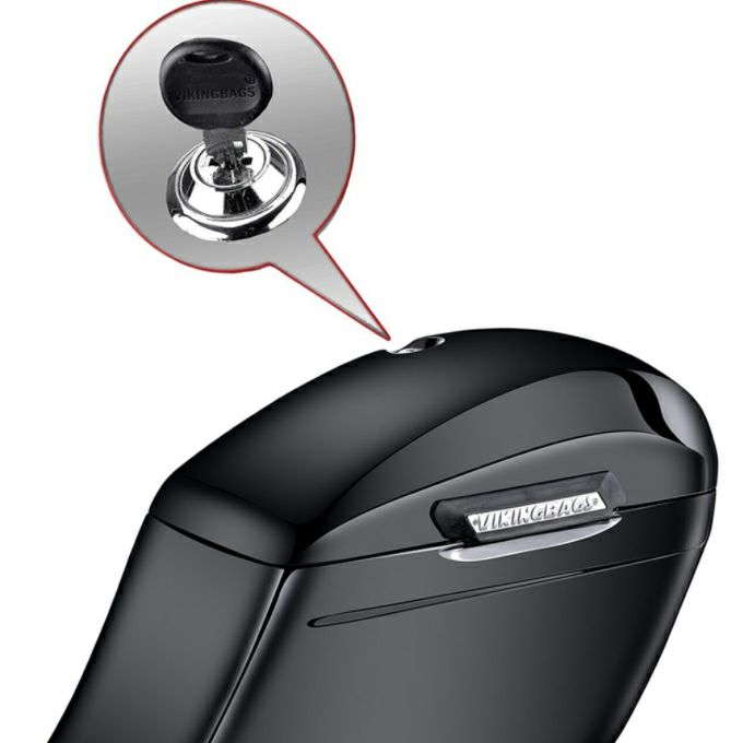 ハーレー・FLSTC、FLHC用 Lamellar Slant XL ハードサドルバッグ グロスブラック Viking Bags-05