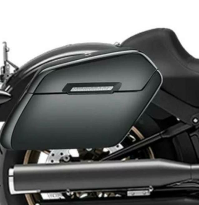FXLRS用ハードサドルバッグ Baldur エクストララージ グロスブラック 