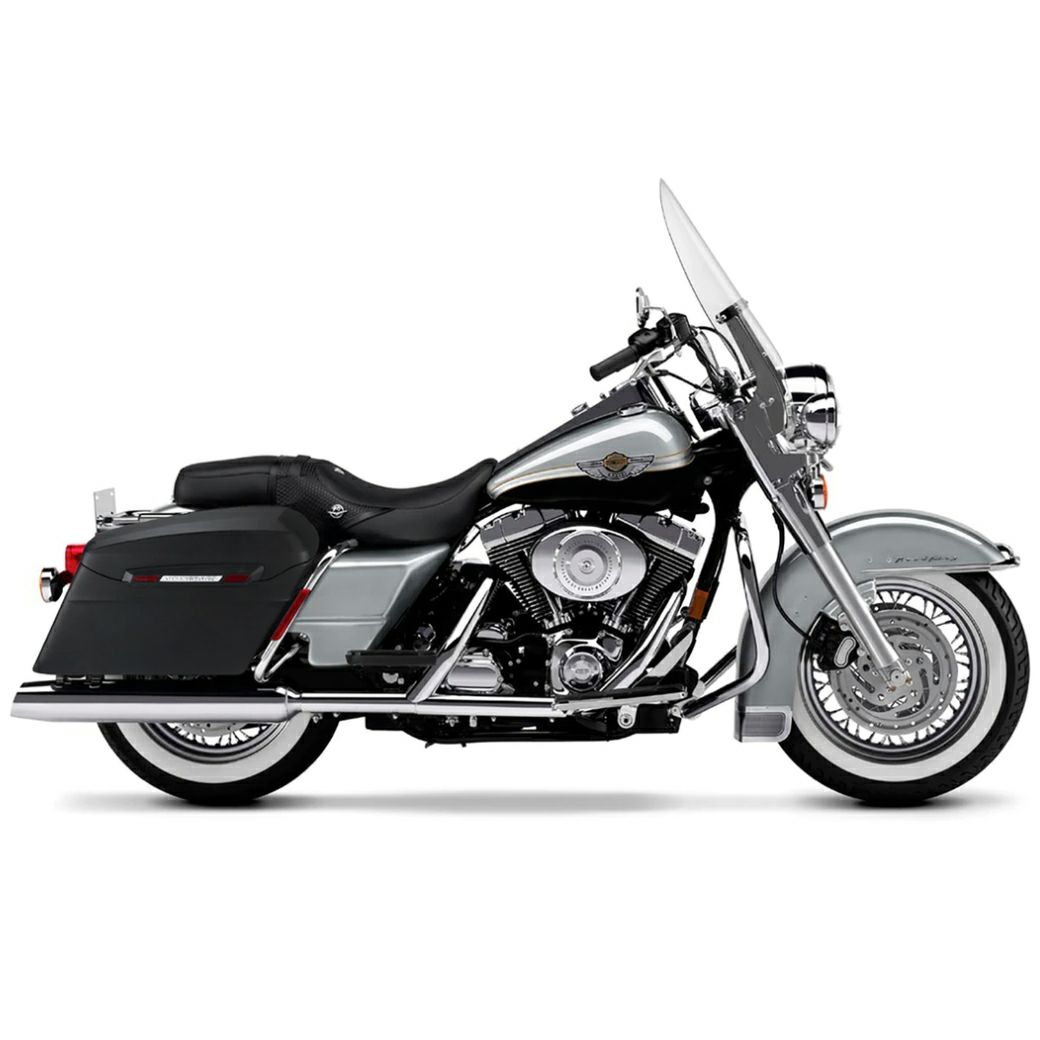 ハーレー・ロードキング用 Standard Baggers・レザーカバード ラージハードサドルバッグ Viking Bags-09