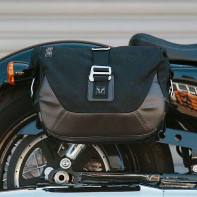 スポーツスター用レジェンドギア LCサイドバッグシステム 左右セット ブラック/ブラウン SW-MOTECH