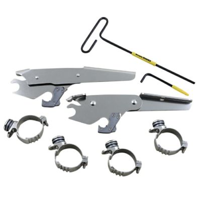 XL1200X バットウィングフェアリング用 トリガーロックマウントキット ポリッシュ Memphis Shades