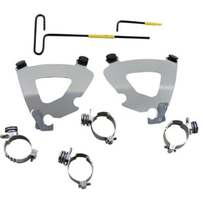 XL1200X ガントレットフェアリング用 トリガーロックマウントキット ポリッシュ Memphis Shades