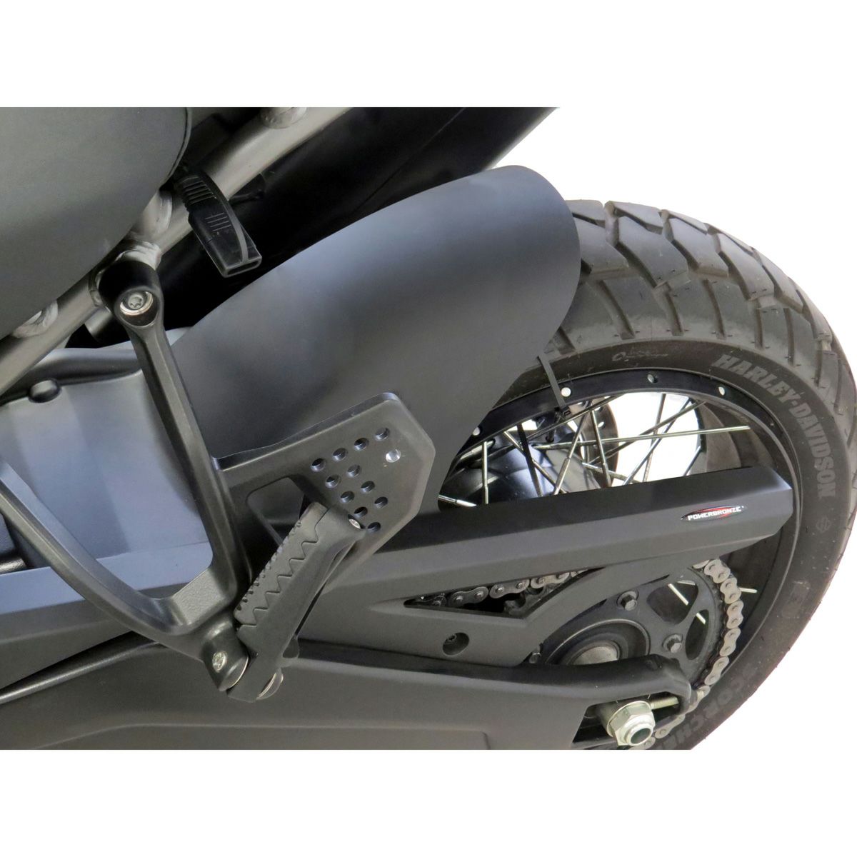 ハーレー Pan America用 Hugger リアマッドガード ブラック POWERBRONZE-02