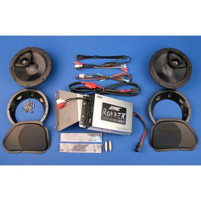 1998～2013 ロードグライド用 ROKKER 200W アンプ/スピーカーキット J&M