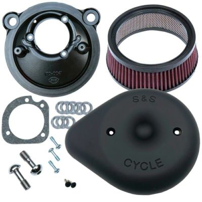 【SALE】スポーツスター用 ステルスエアクリーナー ティアドロップタイプ（ツヤ消し黒パウダーコート）【S&S】